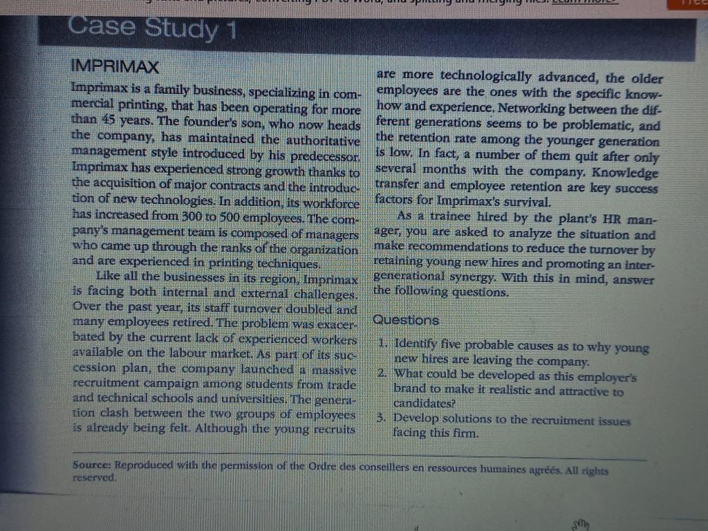 CASE STUDY -1 IPRIMAX Case Study 1 IMPRIMAX are