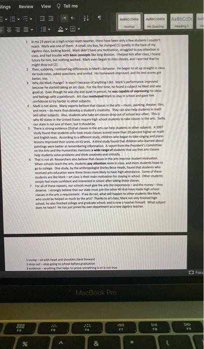 Slings Review View Tell me ABCD ACER AaBbcc In 23