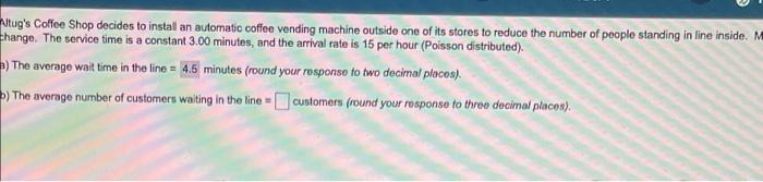 what is b? mutug's Coffee Shop decides to install