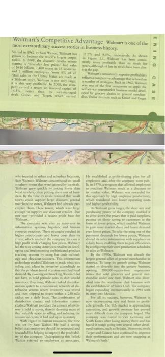 describe the strategies adopted by walmart