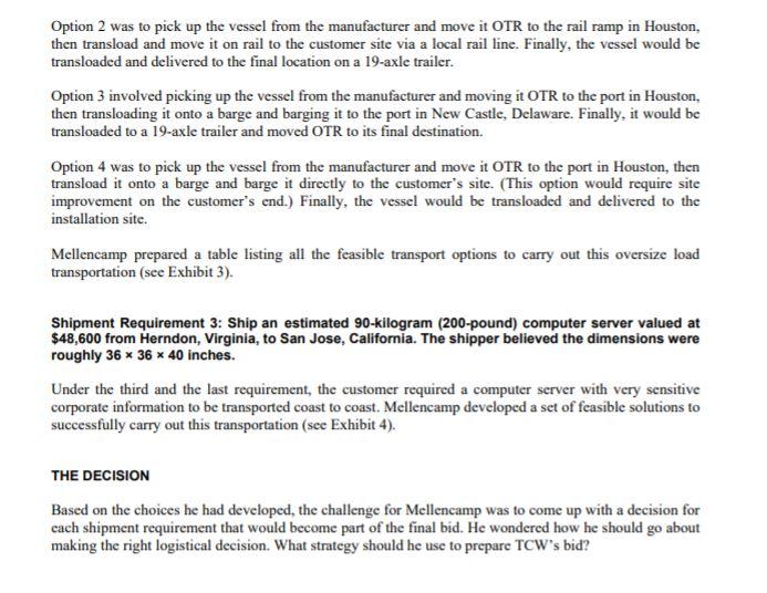 What are the different factors that could