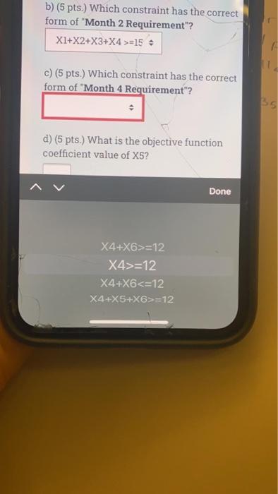 e) (5 pts.) Is this a minimization or