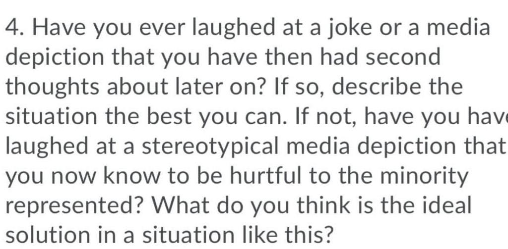 Over the course of the term, you will be asked to