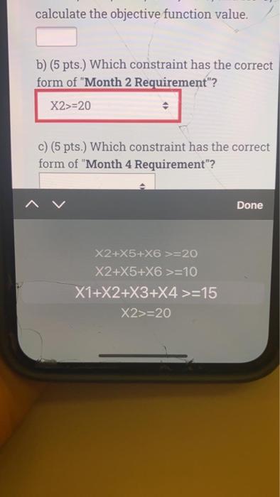e) (5 pts.) Is this a minimization or