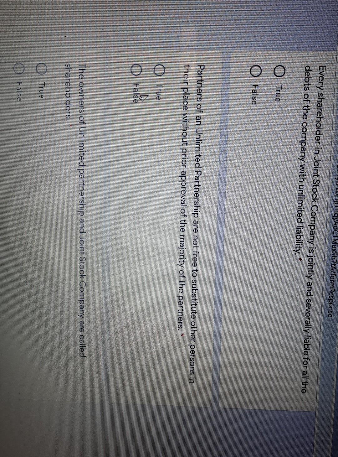 Kuj qyAOC1MuxSh7tA/formResponse Every shareholder