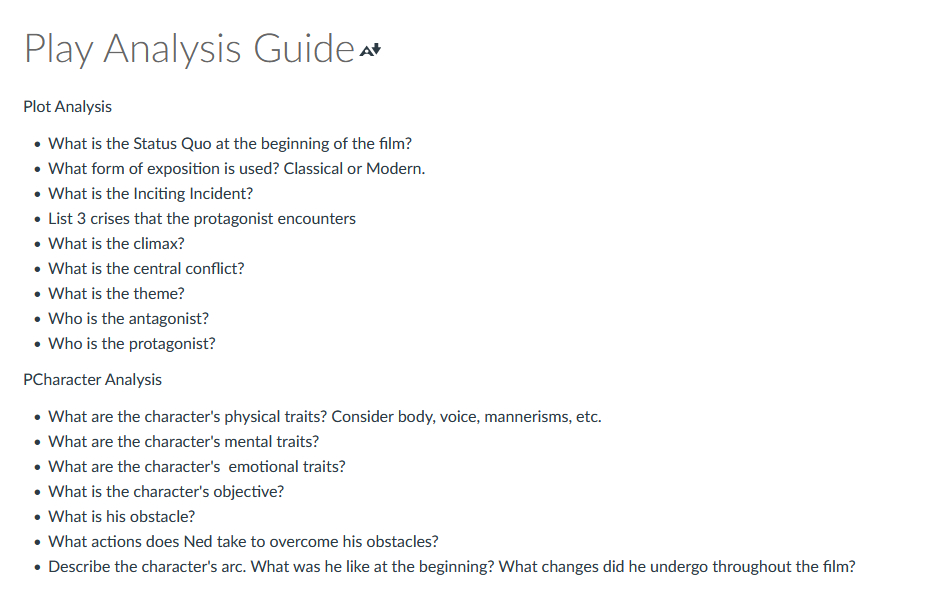 Answer these Questions for any film (anything) !