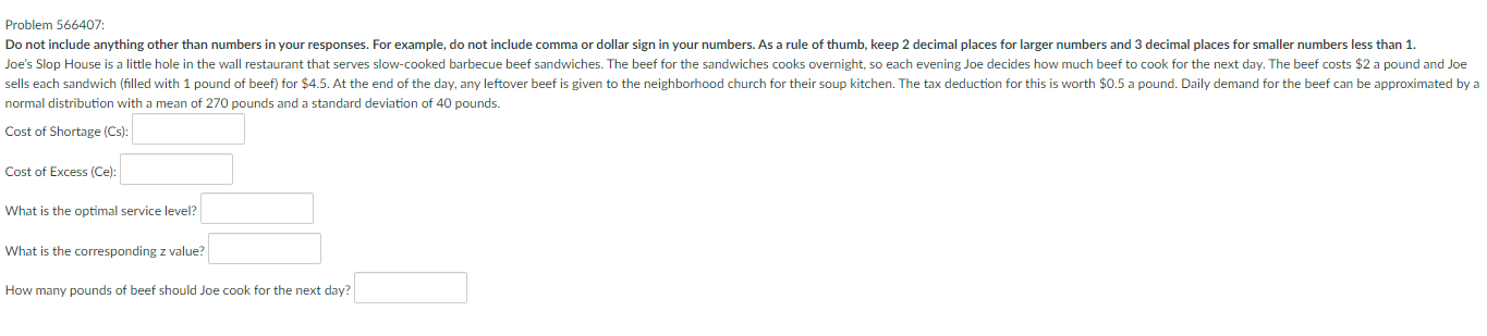 Problem 566407: Do not include anything other