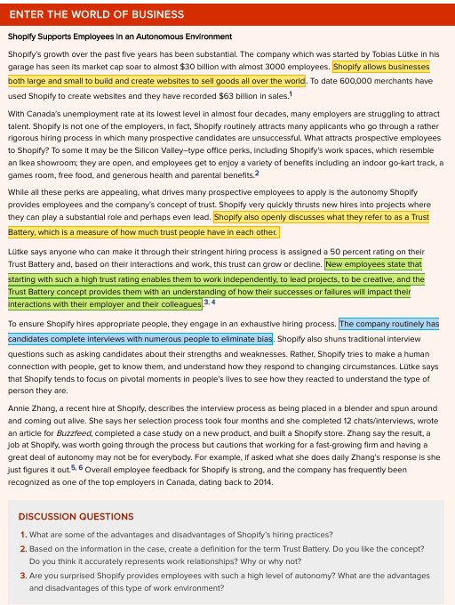 Shopify Supports Employees in an Autonomous