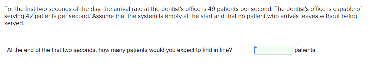 For the first two seconds of the day, the arrival