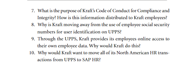 CASE STUDY ON KRAFT FOODS INC. NOTE: PLEASE
