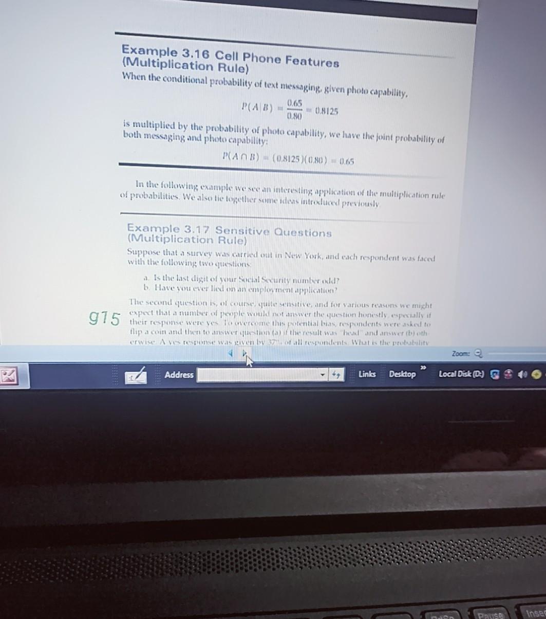 nj Example 3.16 Cell Phone Features