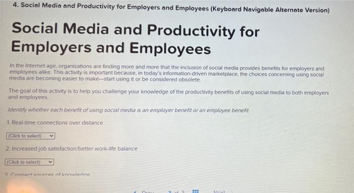 4. Social Media and Productivity for Employers