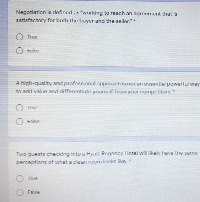 Negotiation is defined as "working to reach an