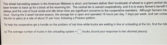 The wheat harvesting season in the American