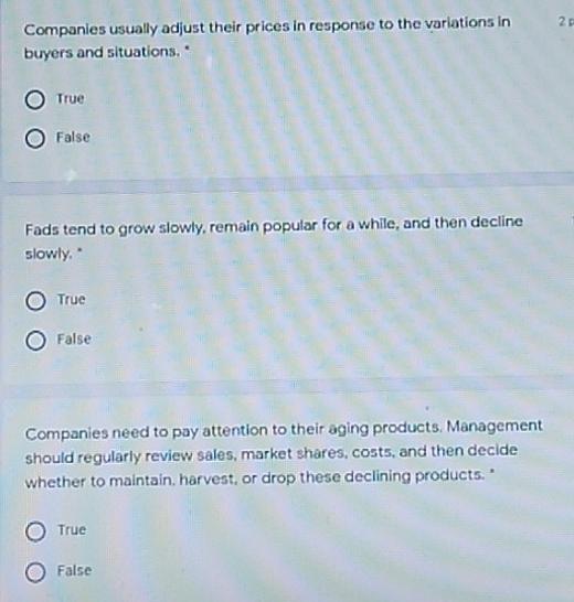 20 Companies usually adjust their prices in