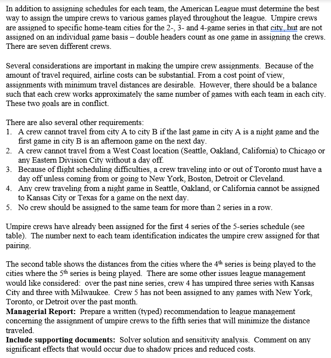 Note: We should use the Microsoft Excel Solver to