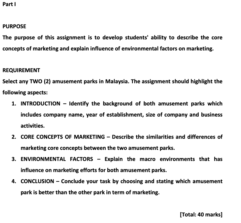 PURPOSE The purpose of this assignment is to