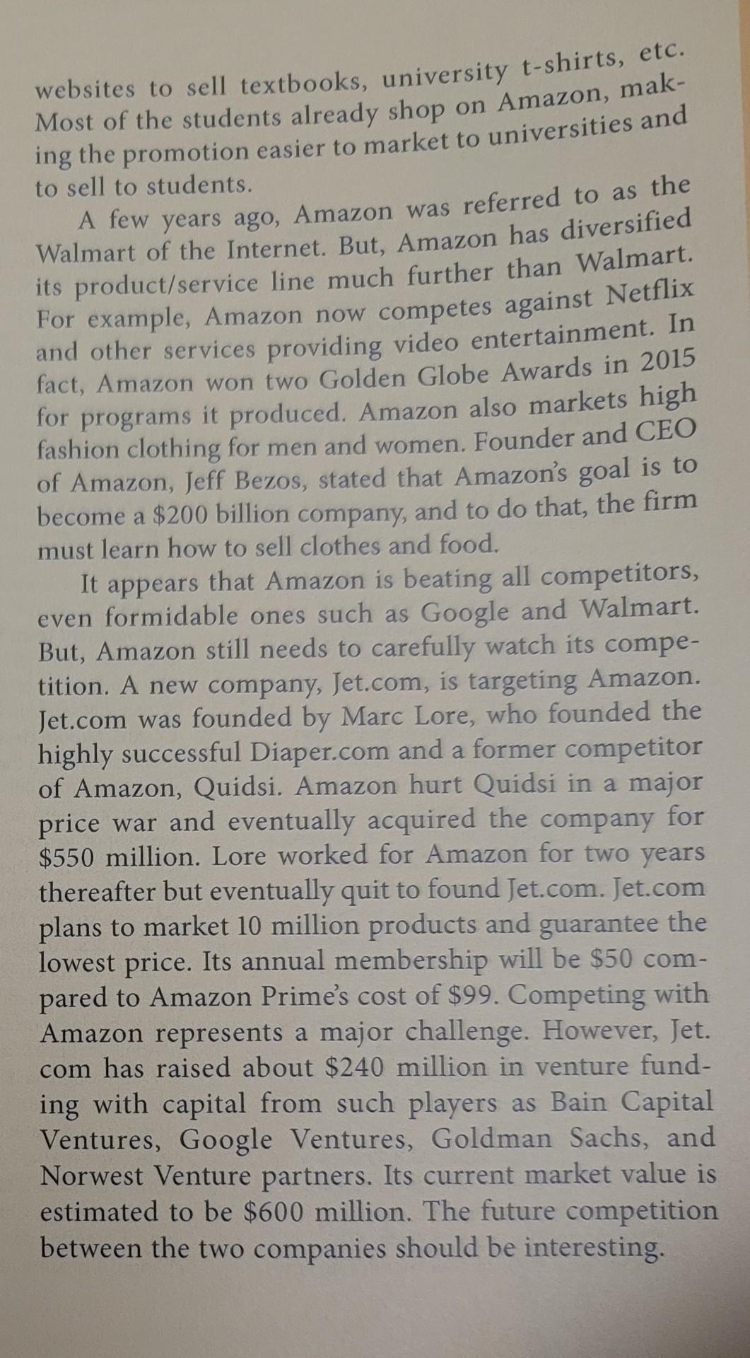 please read the Case then answer the questions.