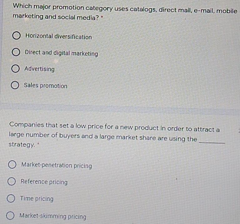 Which major promotion category uses catalogs,