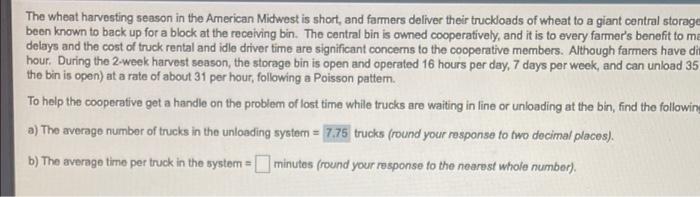 what is b? The wheat harvesting season in the