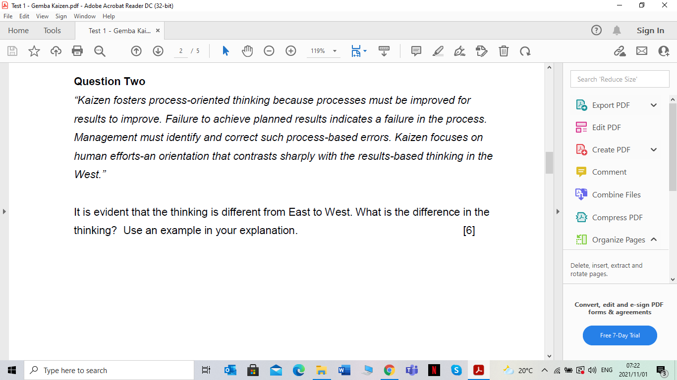 - Test 1 - Gemba Kaizen.pdf - Adobe Acrobat