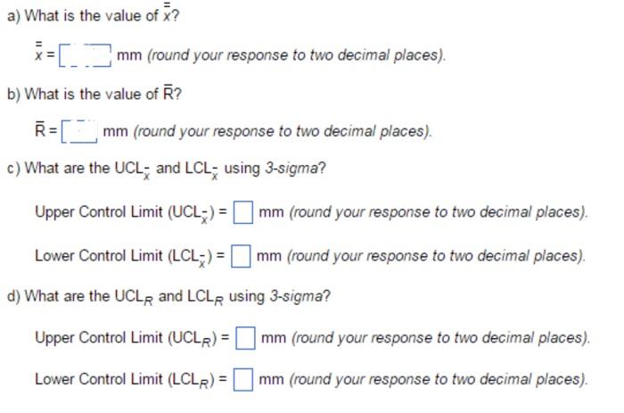Refer to Table S6,1 - Factors for Computing