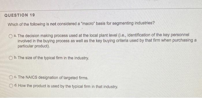 I just need the multiple choice answer for these