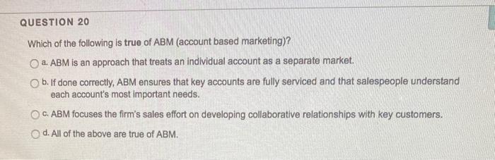 I just need the multiple choice answer for these