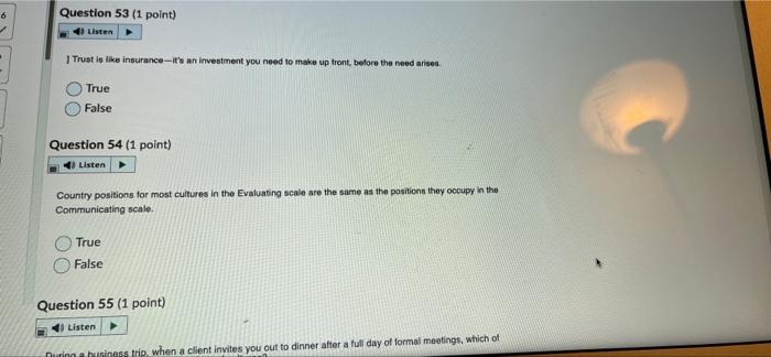 Question 51 (1 point) 2 Listen Which of the