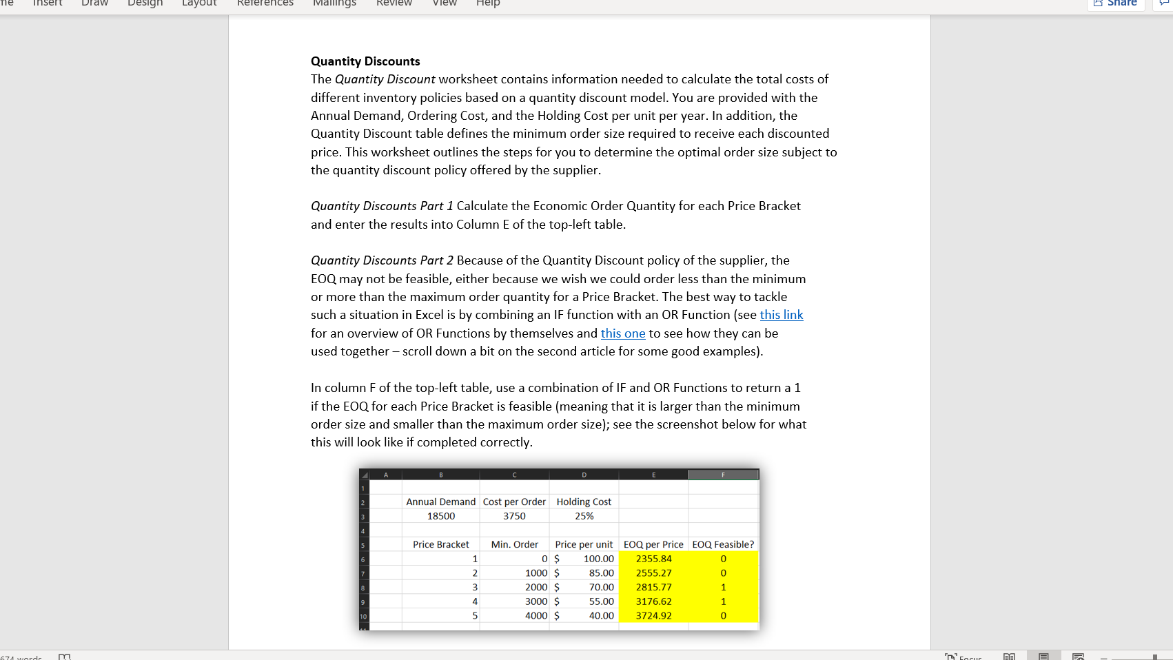 *Please show all the functions and formulas used