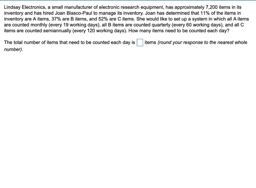 Lindsay Electronics, a small manufacturer of