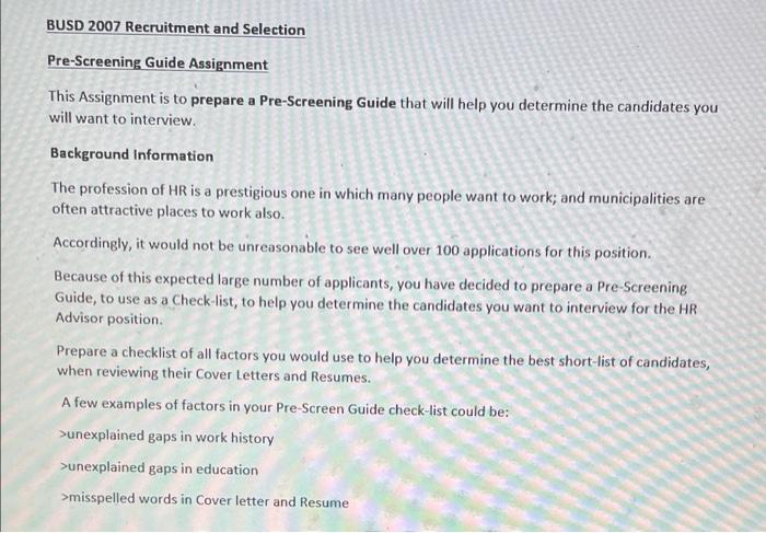 my subject recruitment and selection Pls write