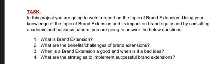 TASK: In this project you are going to write a