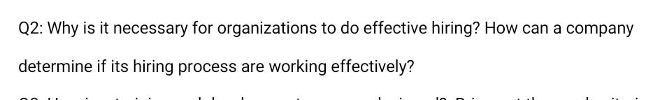 need answer plzzzzz Q2: Why is it necessary for
