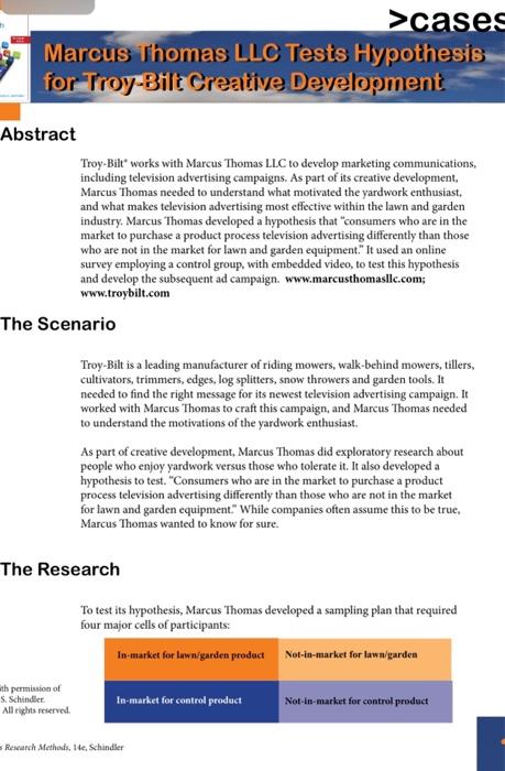 Please read the case study & answer the questions