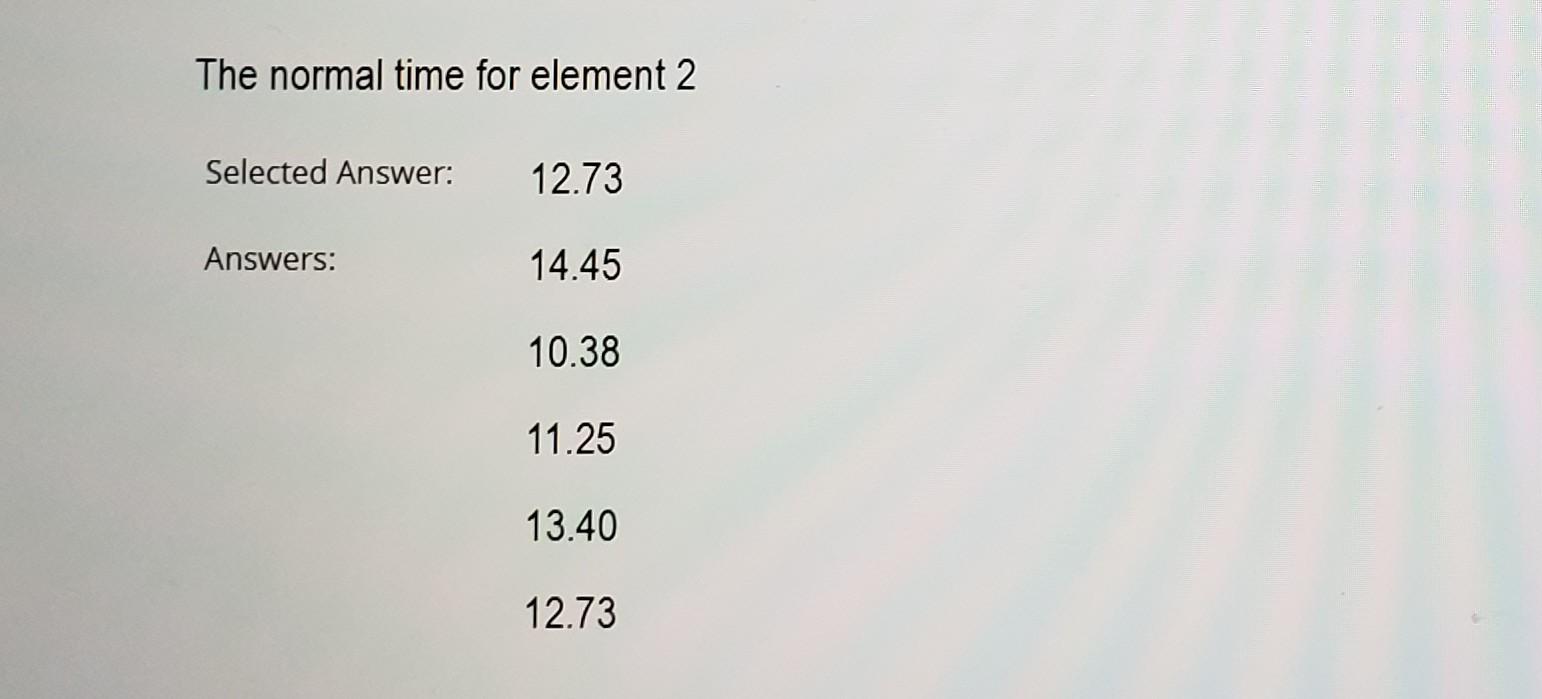 The following readings might represent the