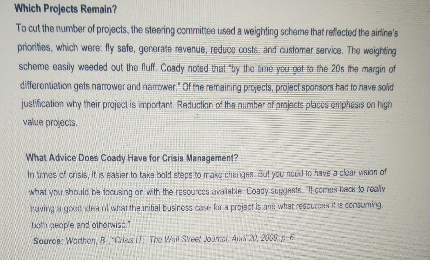 Read the case study below and answer ALL the