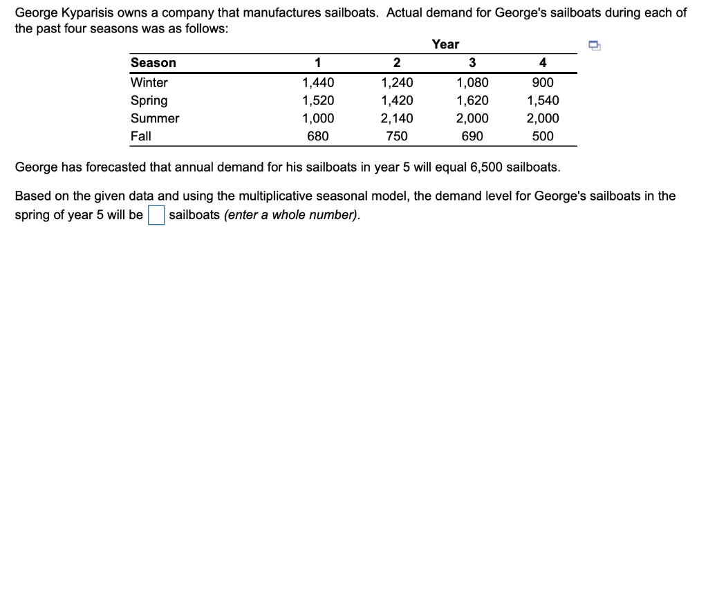 George Kyparisis owns a company that manufactures