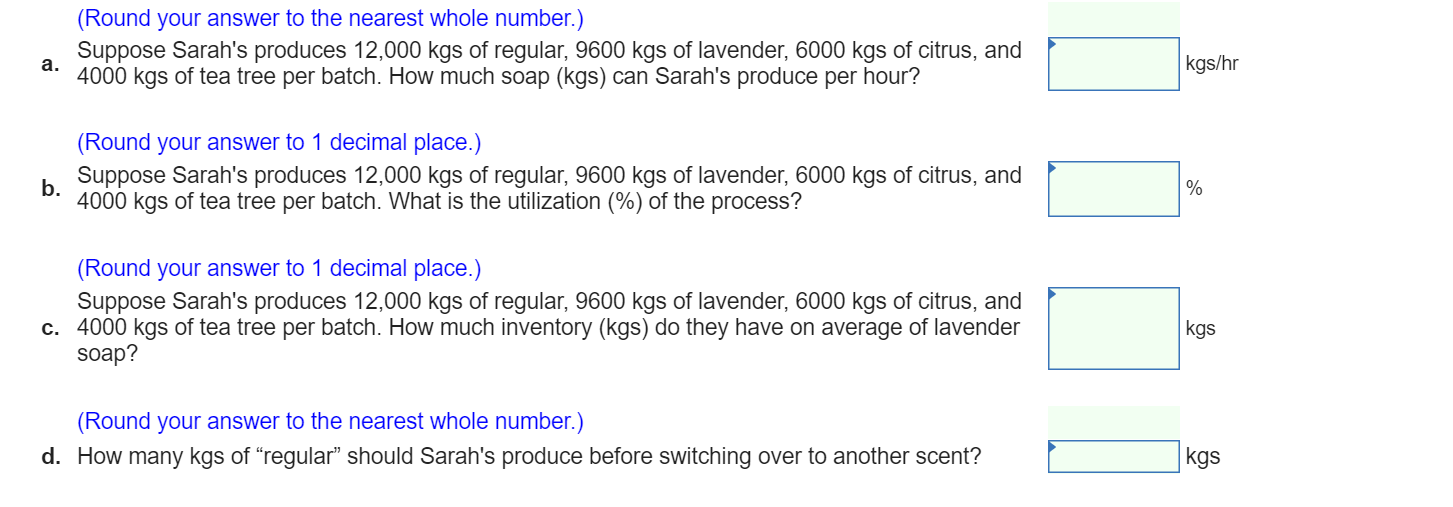 Sarahs Organic Soap Company makes four kinds of