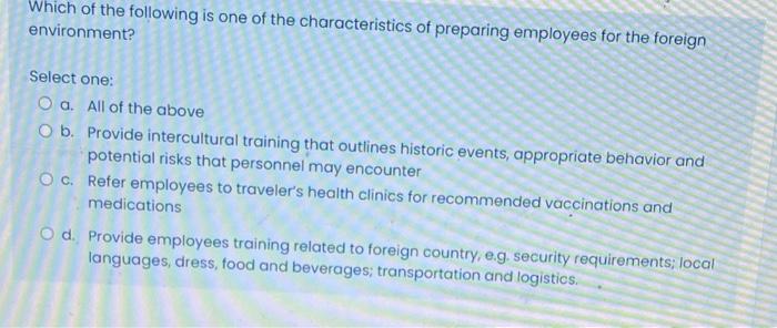 International business environment remains