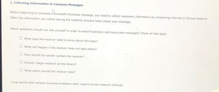 3. 1a tia :) 1. Collecting Information to compose