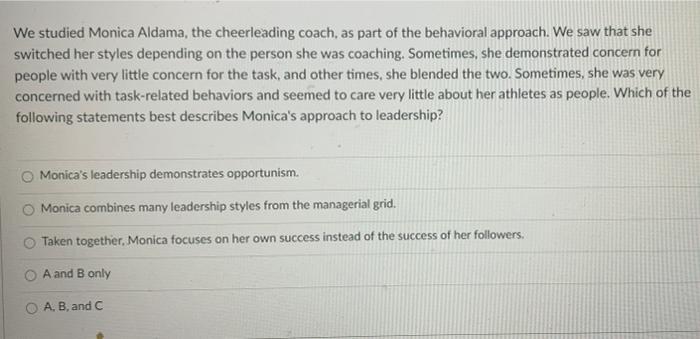 We studied Monica Aldama, the cheerleading coach,