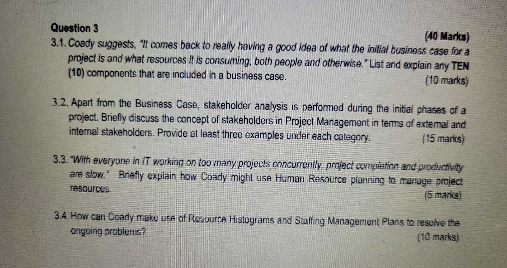 Question 3 3.1. Coady suggests, "It comes back to