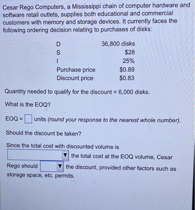 Cesar Rego Computers, a Mississippi chain of
