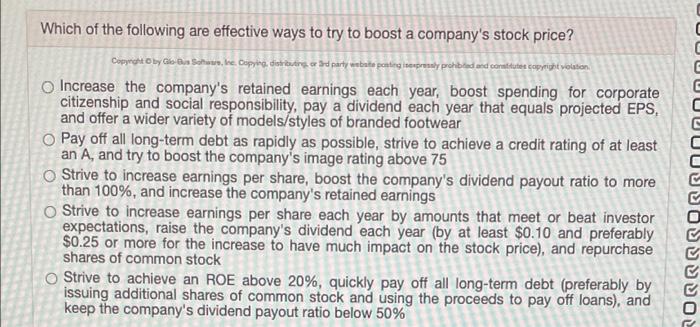 Which of the following are effective ways to try