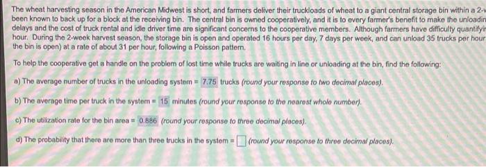 what is d? The wheat harvesting season in the