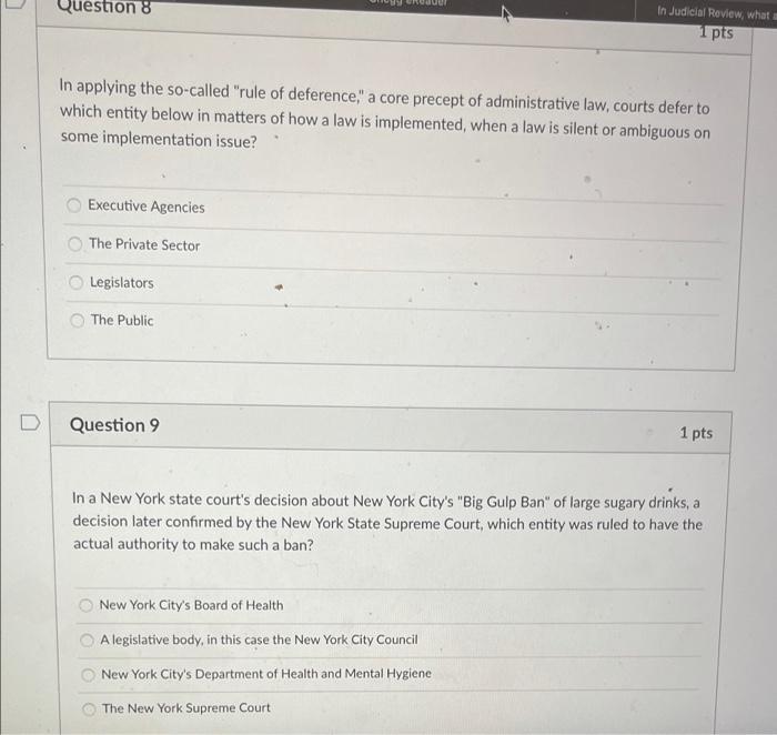 Question 6 1 pts The legal principle stare