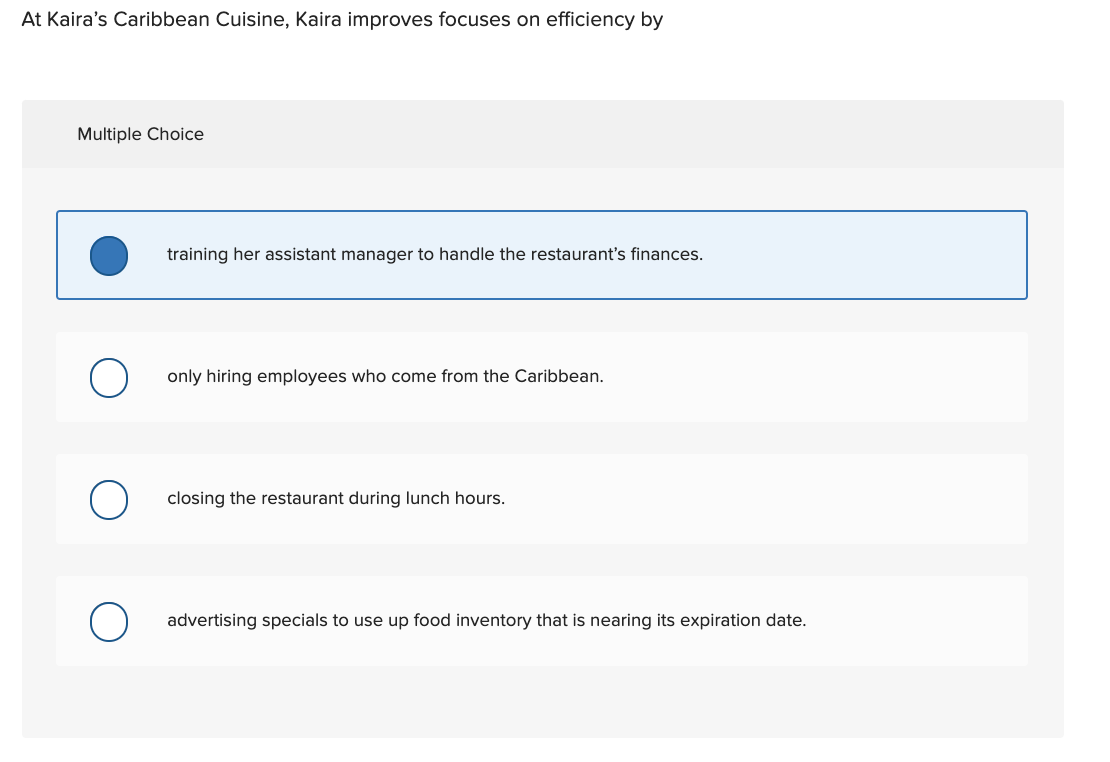 At Kaira's Caribbean Cuisine, Kaira improves
