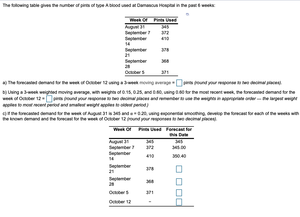 Please provide all formulas\steps if possible.