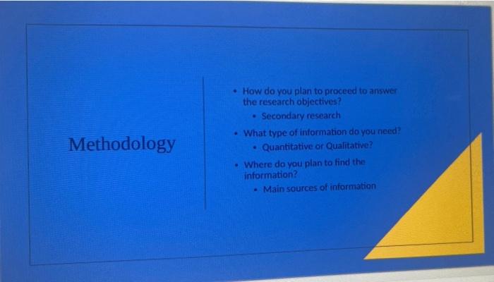 Lululemon methodology please answer methodology